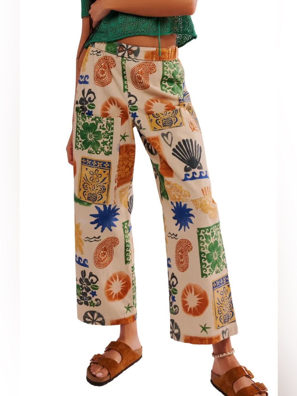 Free People Cotton Seaside Pull-On Pants